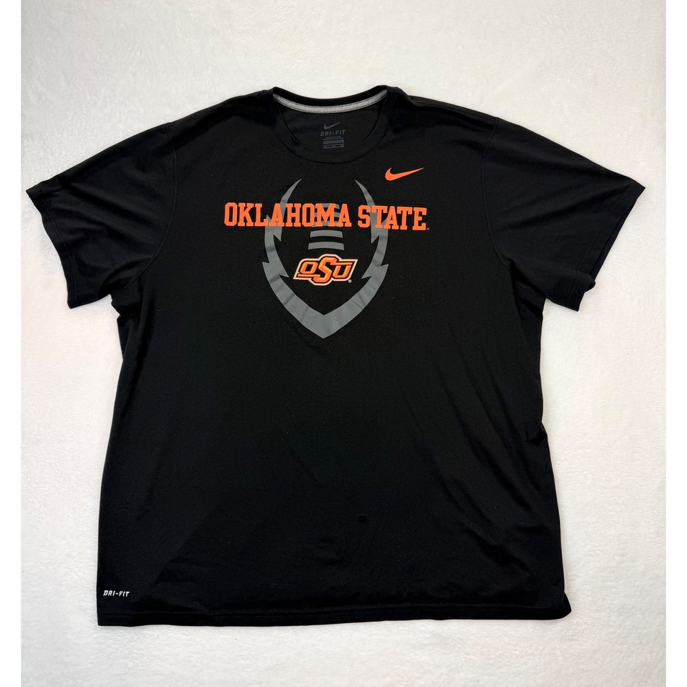 Nike Oklahoma State Cowboys Dri-Fit Shirt Mens 3XL Black Short Sleeve Graphic